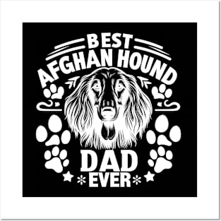 Best Afghan Hound Ever Funny Quote Vintage Dad Lover Posters and Art
